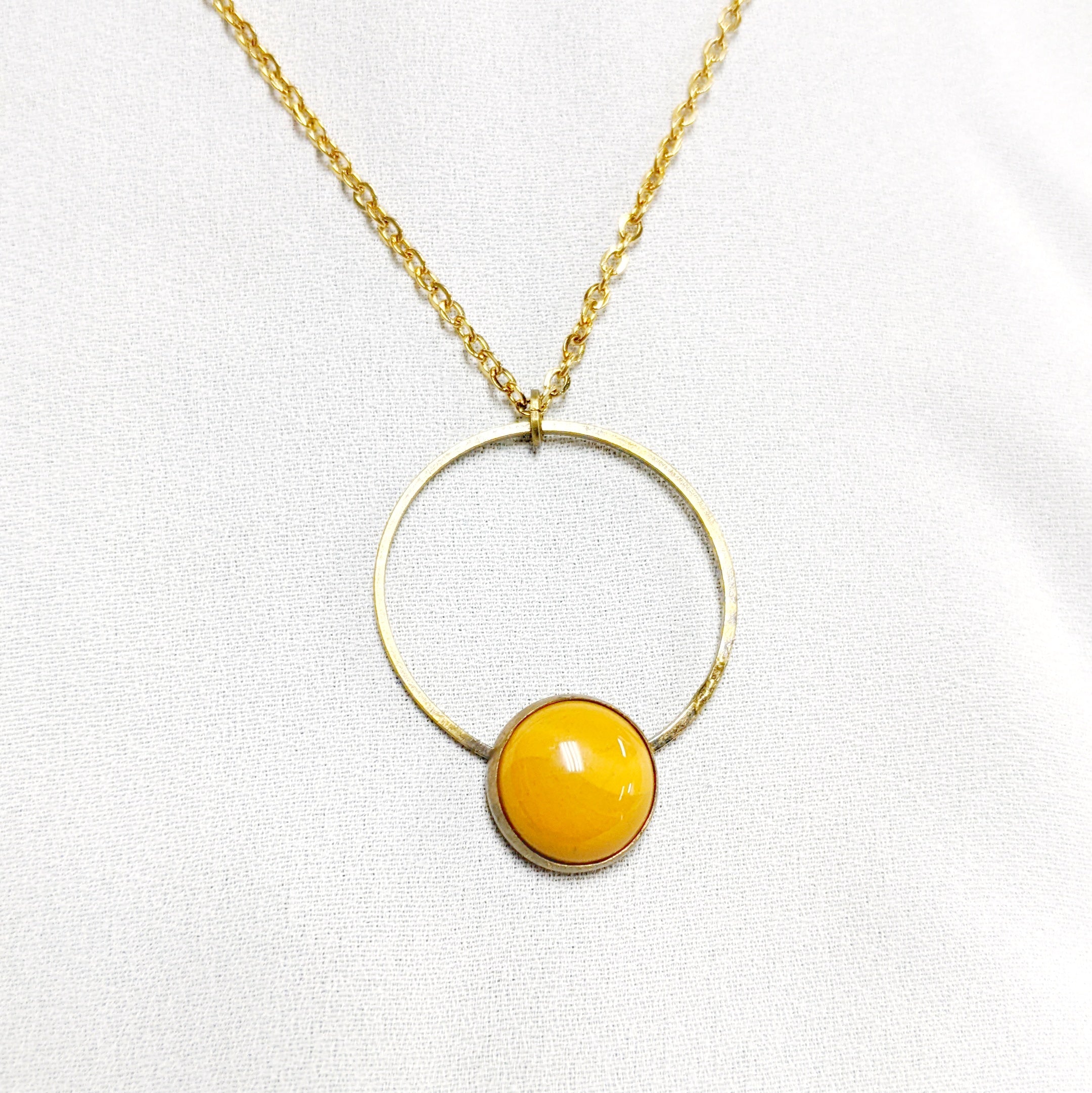 Yellow deals jasper necklace